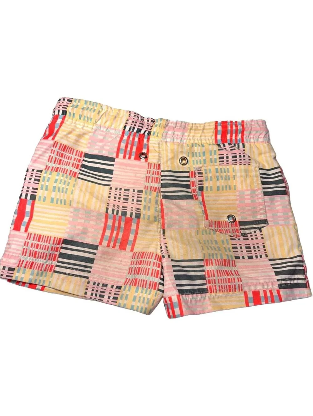 SwimZip Boys Swim Trunks Multi Color Patchwork Size 2